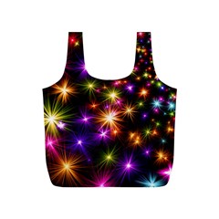 Star Colorful Christmas Abstract Full Print Recycle Bag (s) by Dutashop