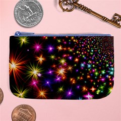 Star Colorful Christmas Abstract Large Coin Purse by Dutashop