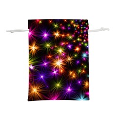 Star Colorful Christmas Abstract Lightweight Drawstring Pouch (l) by Dutashop