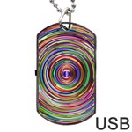 Vectors Background Dog Tag USB Flash (One Side) Front