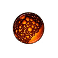 Bubbles Abstract Art Gold Golden Hat Clip Ball Marker by Dutashop