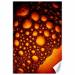 Bubbles Abstract Art Gold Golden Canvas 20  X 30  by Dutashop