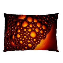 Bubbles Abstract Art Gold Golden Pillow Case (two Sides) by Dutashop