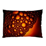 Bubbles Abstract Art Gold Golden Pillow Case (Two Sides) Front