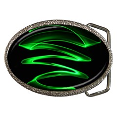 Green Light Painting Zig-zag Belt Buckles