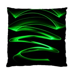 Green Light Painting Zig-zag Standard Cushion Case (one Side) by Dutashop