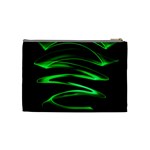 Green Light Painting Zig-zag Cosmetic Bag (Medium) Back