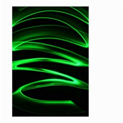 Green Light Painting Zig-zag Small Garden Flag (two Sides) by Dutashop