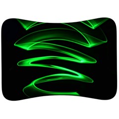 Green Light Painting Zig-zag Velour Seat Head Rest Cushion