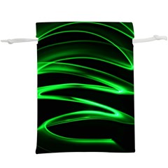 Green Light Painting Zig-zag  Lightweight Drawstring Pouch (xl)