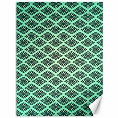 Pattern Texture Geometric Pattern Green Canvas 36  X 48 