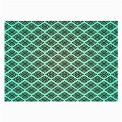 Pattern Texture Geometric Pattern Green Large Glasses Cloth (2 Sides) by Dutashop