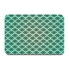 Pattern Texture Geometric Pattern Green Plate Mats by Dutashop