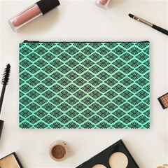 Pattern Texture Geometric Pattern Green Cosmetic Bag (large) by Dutashop