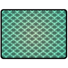 Pattern Texture Geometric Pattern Green Fleece Blanket (large) 