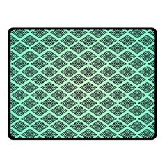 Pattern Texture Geometric Pattern Green Fleece Blanket (small) by Dutashop