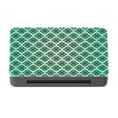 Pattern Texture Geometric Pattern Green Memory Card Reader With Cf by Dutashop