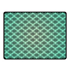 Pattern Texture Geometric Pattern Green Double Sided Fleece Blanket (small) 