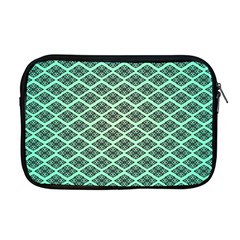 Pattern Texture Geometric Pattern Green Apple Macbook Pro 17  Zipper Case by Dutashop