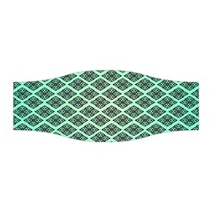 Pattern Texture Geometric Pattern Green Stretchable Headband by Dutashop