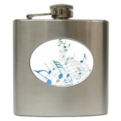 Music Notes Hip Flask (6 Oz) by Dutashop