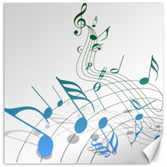 Music Notes Canvas 16  X 16 