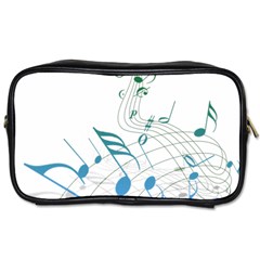 Music Notes Toiletries Bag (one Side)