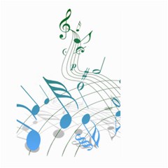 Music Notes Large Garden Flag (two Sides)