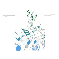 Music Notes Lightweight Drawstring Pouch (s)