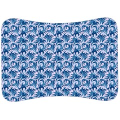 Blue Pattern Scrapbook Velour Seat Head Rest Cushion