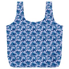 Blue Pattern Scrapbook Full Print Recycle Bag (xxl) by Dutashop