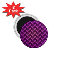 Pattern Texture Geometric Patterns Purple 1 75  Magnets (10 Pack)  by Dutashop