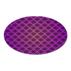 Pattern Texture Geometric Patterns Purple Oval Magnet