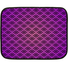 Pattern Texture Geometric Patterns Purple Double Sided Fleece Blanket (mini)  by Dutashop