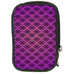 Pattern Texture Geometric Patterns Purple Compact Camera Leather Case