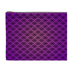 Pattern Texture Geometric Patterns Purple Cosmetic Bag (xl) by Dutashop