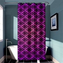 Pattern Texture Geometric Patterns Purple Shower Curtain 36  X 72  (stall)  by Dutashop