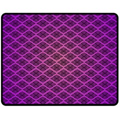 Pattern Texture Geometric Patterns Purple Double Sided Fleece Blanket (medium)  by Dutashop