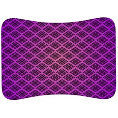 Pattern Texture Geometric Patterns Purple Velour Seat Head Rest Cushion by Dutashop