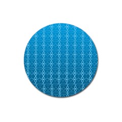 Background Texture Pattern Blue Magnet 3  (round) by Dutashop