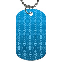 Background Texture Pattern Blue Dog Tag (one Side) by Dutashop