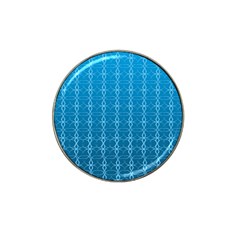 Background Texture Pattern Blue Hat Clip Ball Marker by Dutashop