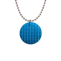 Background Texture Pattern Blue 1  Button Necklace