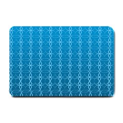 Background Texture Pattern Blue Small Doormat  by Dutashop