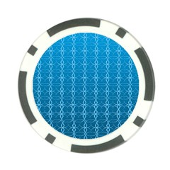 Background Texture Pattern Blue Poker Chip Card Guard by Dutashop