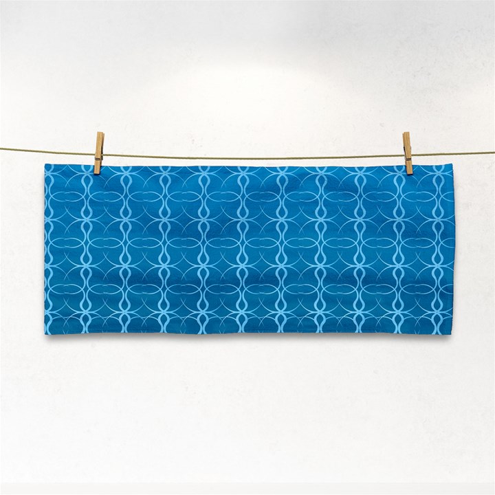 Background Texture Pattern Blue Hand Towel