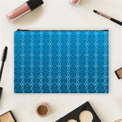 Background Texture Pattern Blue Cosmetic Bag (large) by Dutashop