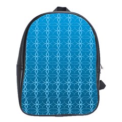 Background Texture Pattern Blue School Bag (large) by Dutashop