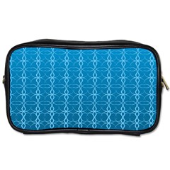 Background Texture Pattern Blue Toiletries Bag (one Side) by Dutashop