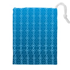 Background Texture Pattern Blue Drawstring Pouch (4xl)